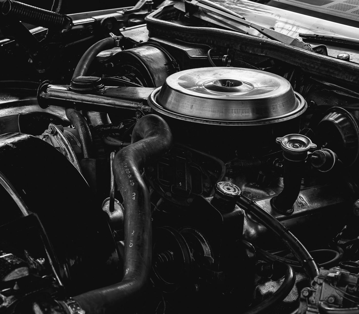 Moteur d'une voiture ancienne